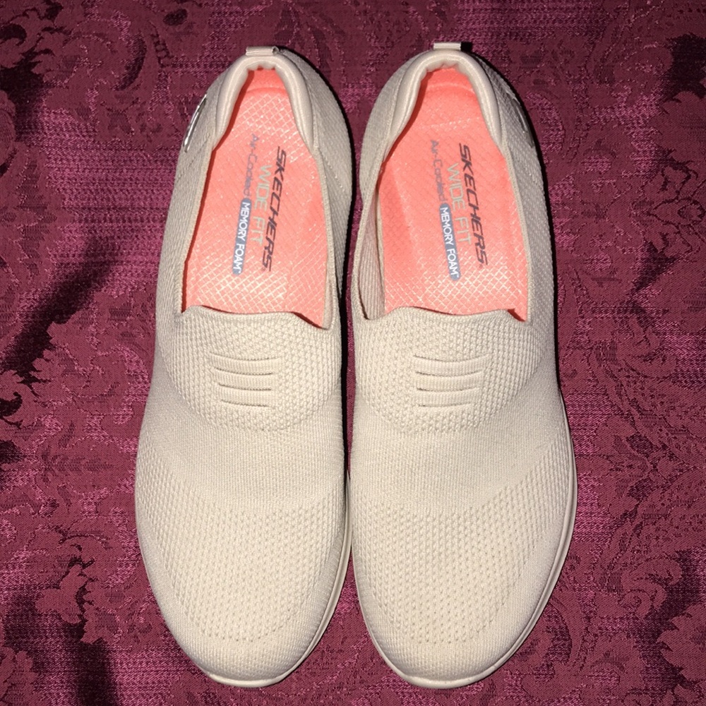 Skechers Ultra Flex Flat Washable Knit Slip-On Shoes - Harmonious - Picture 2 of 8
